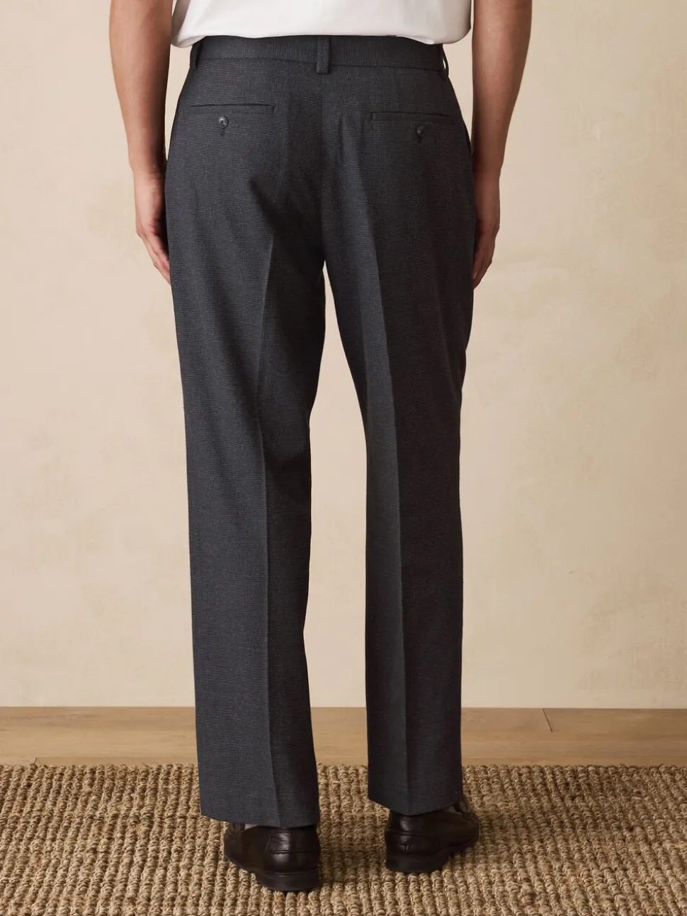 Grijze textuur - Straight fit - Smart Textured Trousers