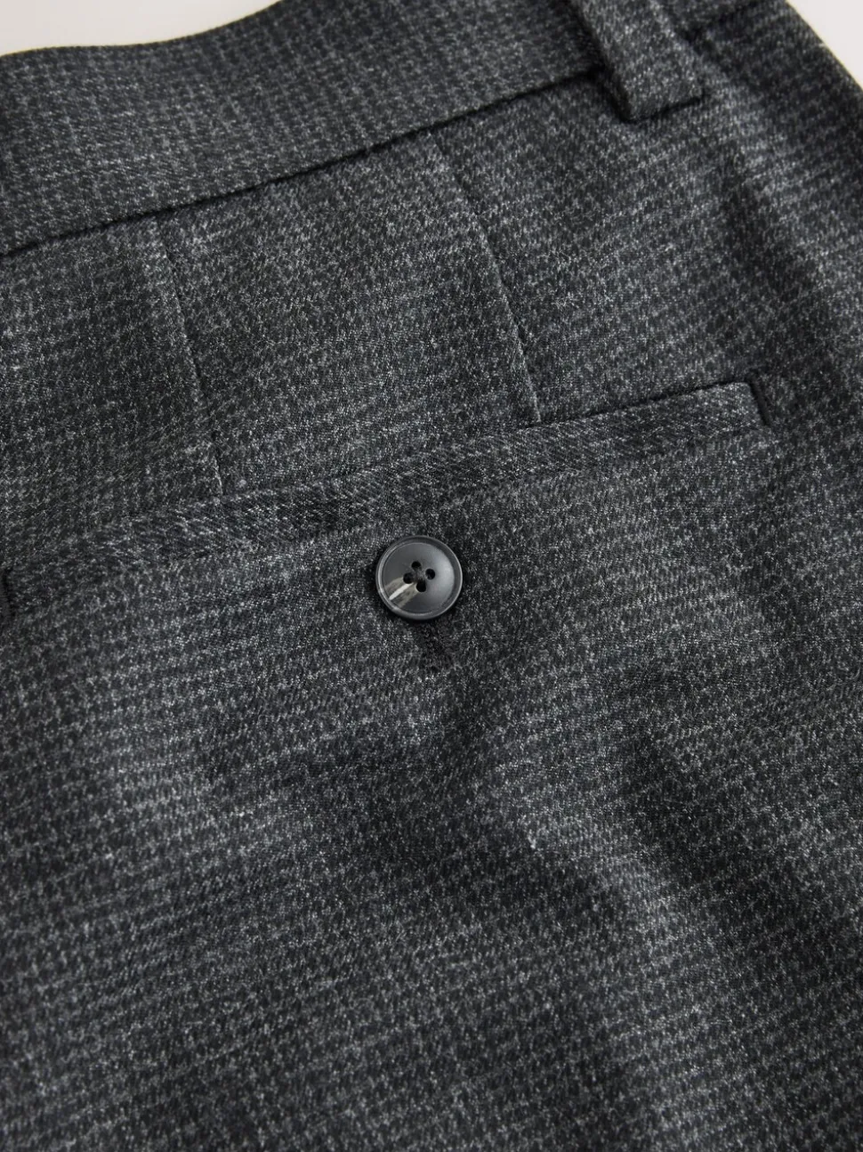 Grijze textuur - Straight fit - Smart Textured Trousers