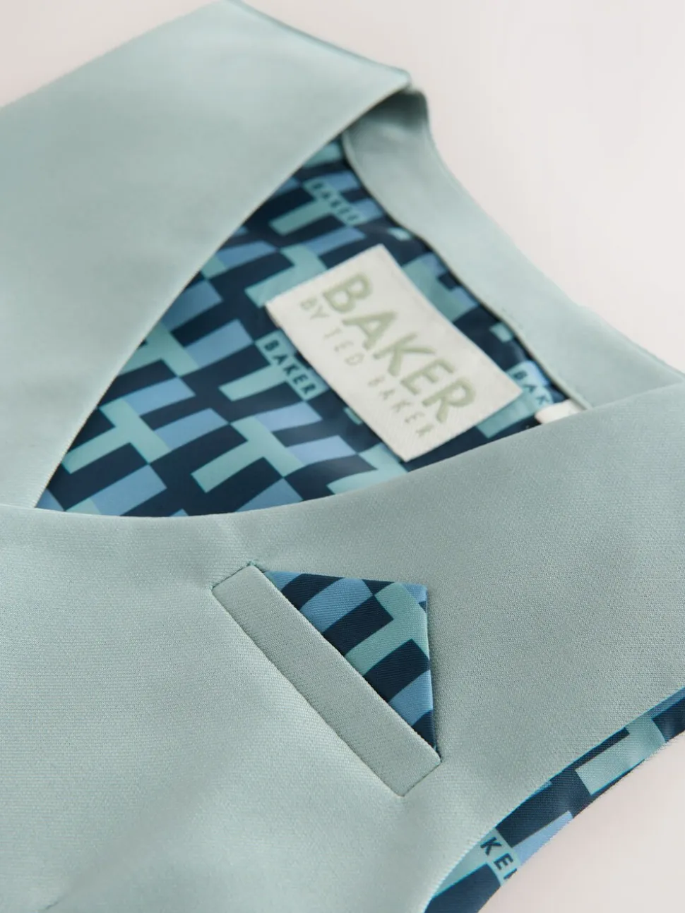 Groen - Baker By Ted Baker set van overhemd, gilet en short