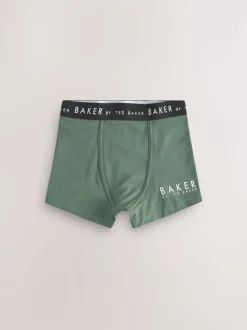 Groen - Baker by Ted Baker jongens boxershorts verpakking van 5