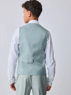 Groen - Baker by Ted Baker Waistcoat, Shirt And Tie Set