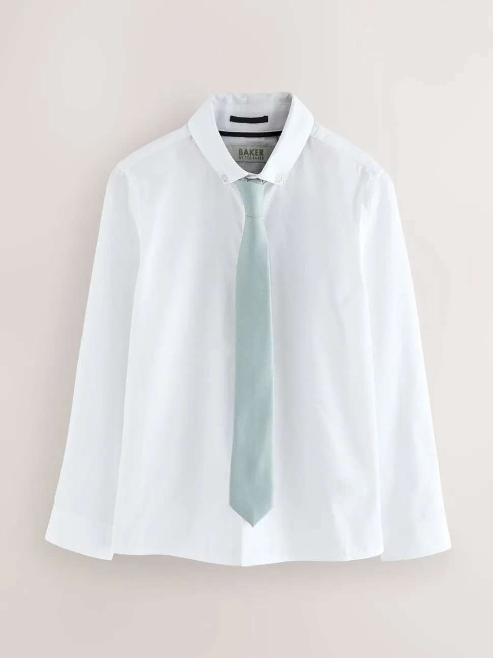 Groen - Baker by Ted Baker Waistcoat, Shirt And Tie Set