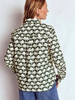 Groen - Boden - Sienna katoenen overhemd