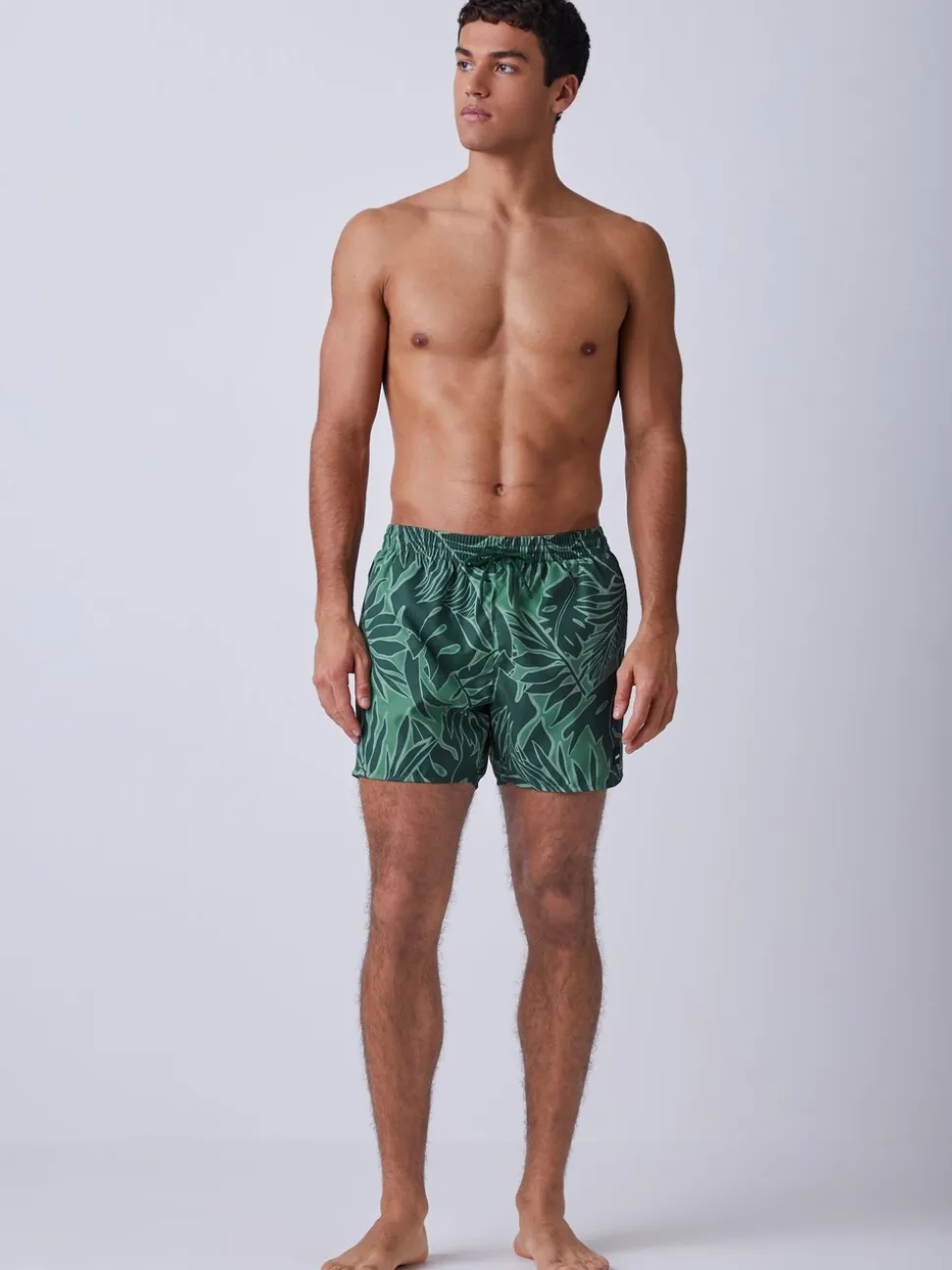 Groen - BOSS Piranha Printed Swim Shorts