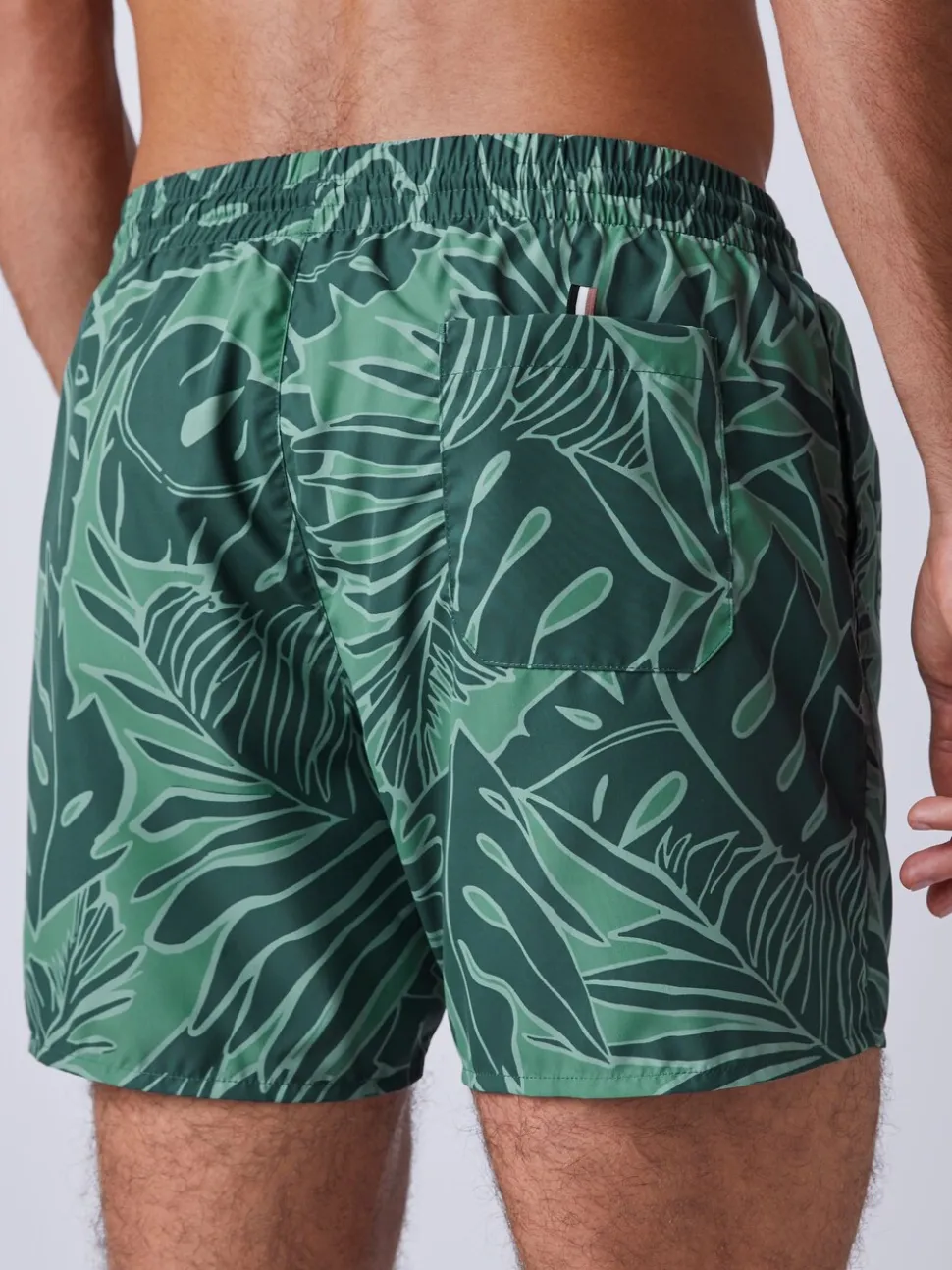 Groen - BOSS Piranha Printed Swim Shorts