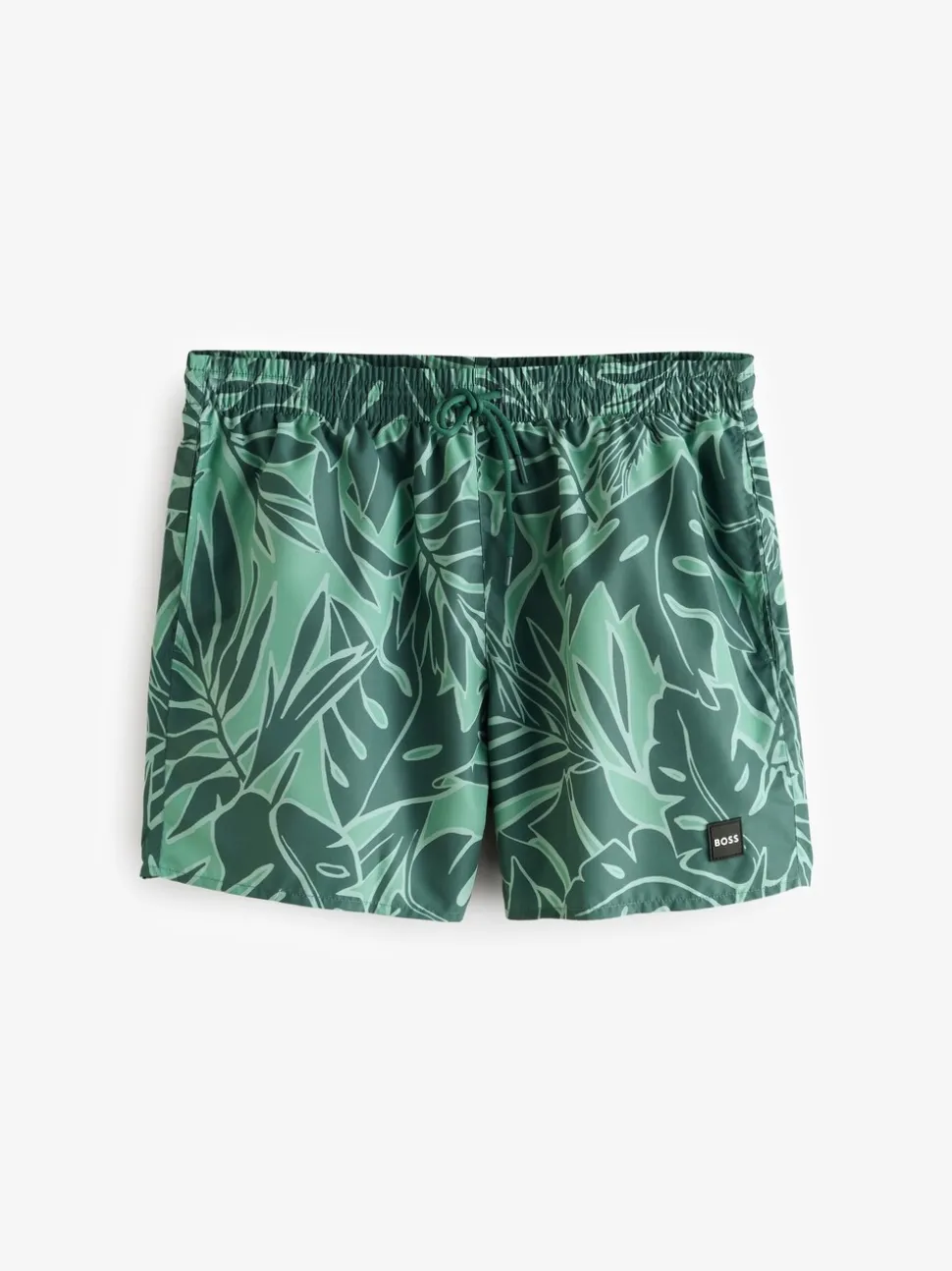 Groen - BOSS Piranha Printed Swim Shorts