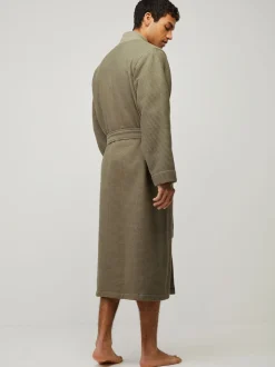 Groen - BOSS Waffle Logo Robe