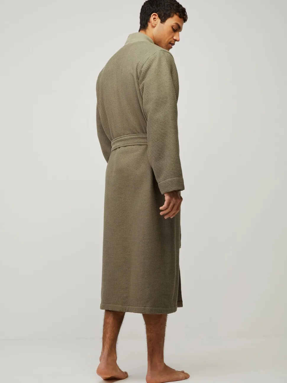 Groen - BOSS Waffle Logo Robe