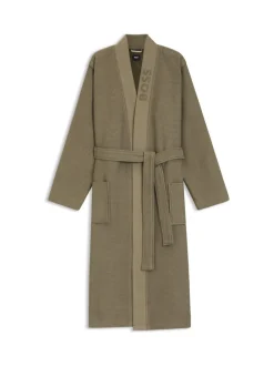 Groen - BOSS Waffle Logo Robe