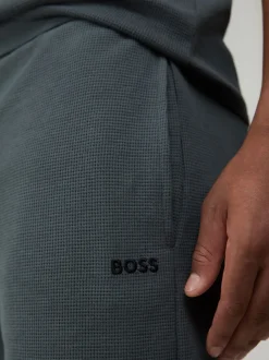 Groen - BOSS Waffle Shorts
