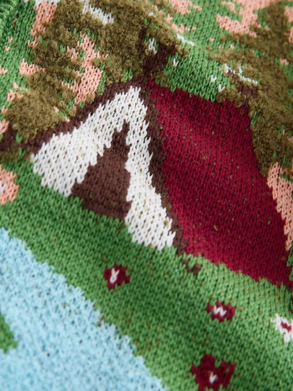 Groen - Campervan Scene Cardigan (3-16yrs)