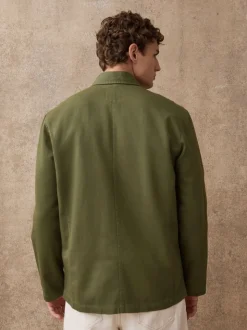 Groen - Chore Twill Shacket Overshirt
