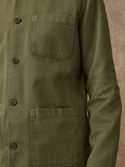 Groen - Chore Twill Shacket Overshirt