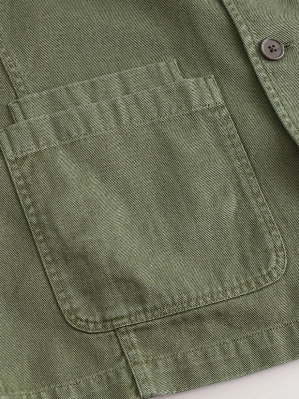Groen - Chore Twill Shacket Overshirt