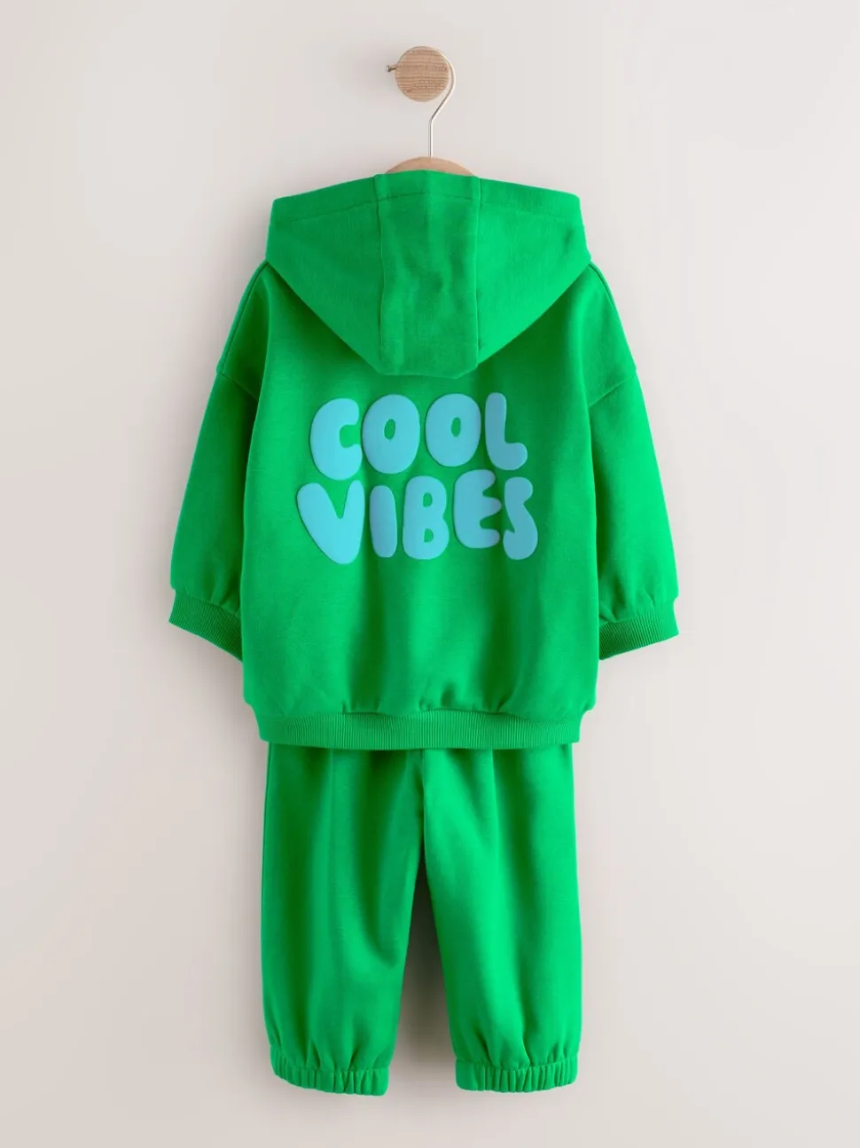 Groen - Cool Vibes Printed Hoodie and Joggers Set (3mths-7yrs)