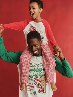 Groen - Cotton On Adult Matching Family Christmas Raglan Long Sleeve Pyjamas Set