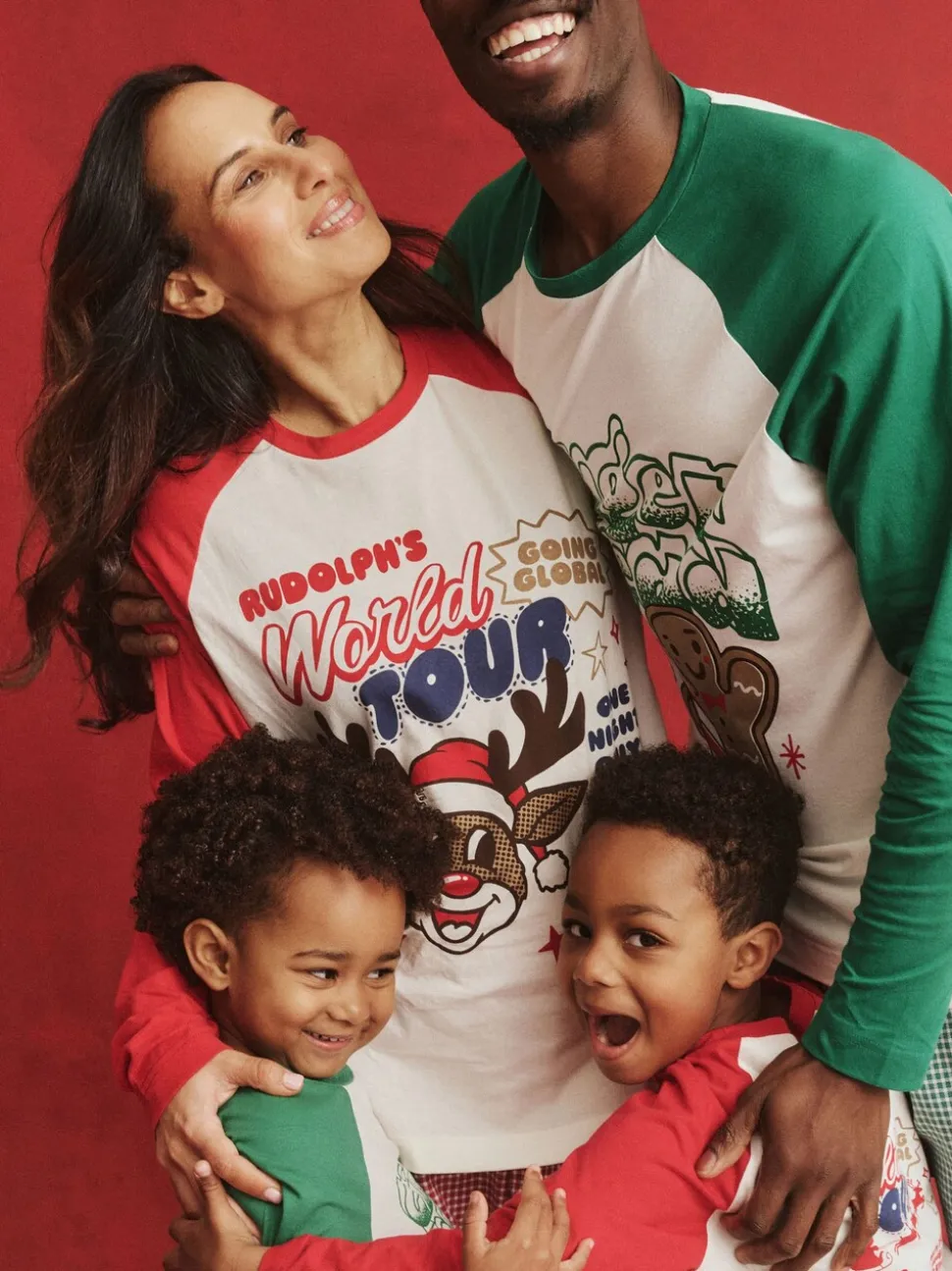 Groen - Cotton On Adult Matching Family Christmas Raglan Long Sleeve Pyjamas Set