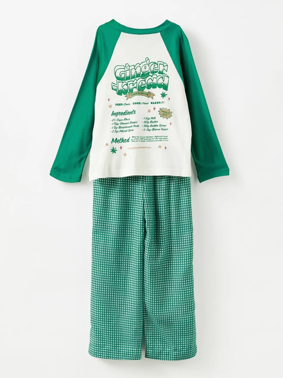 Groen - Cotton On Adult Matching Family Christmas Raglan Long Sleeve Pyjamas Set