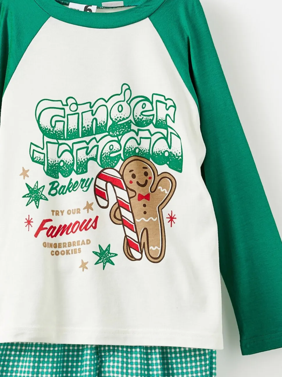 Groen - Cotton On Adult Matching Family Christmas Raglan Long Sleeve Pyjamas Set
