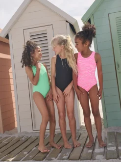 Groen - Crinkle Swimsuit (3-16yrs)