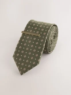 Groen - Das met patroon