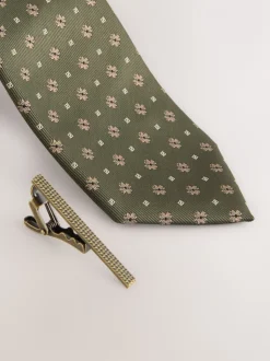 Groen - Das met patroon
