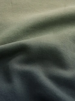 Groen - Dip Dye Katoenrijke Jersey Hoodie