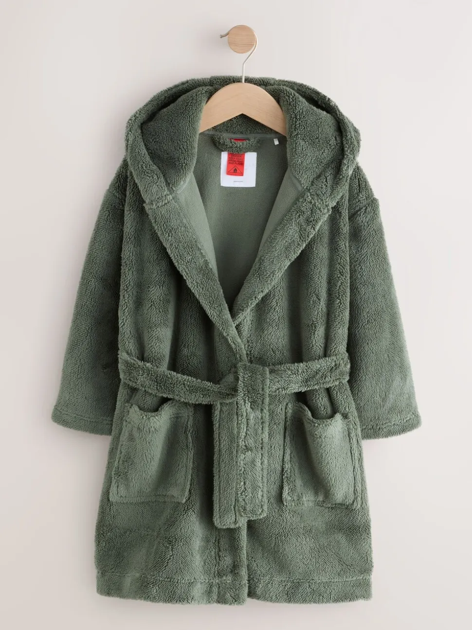 Groen - Fleece badjas (1,5-16jr)