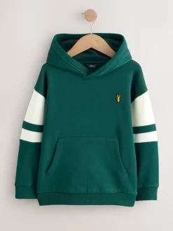 Groen - Hoodie met kleurblokken (3 - 16 jr)