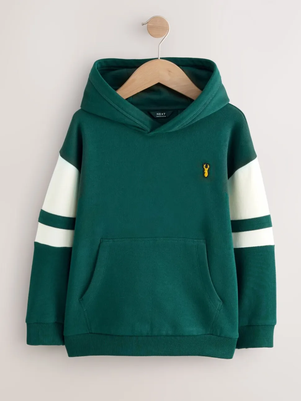 Groen - Hoodie met kleurblokken (3 - 16 jr)