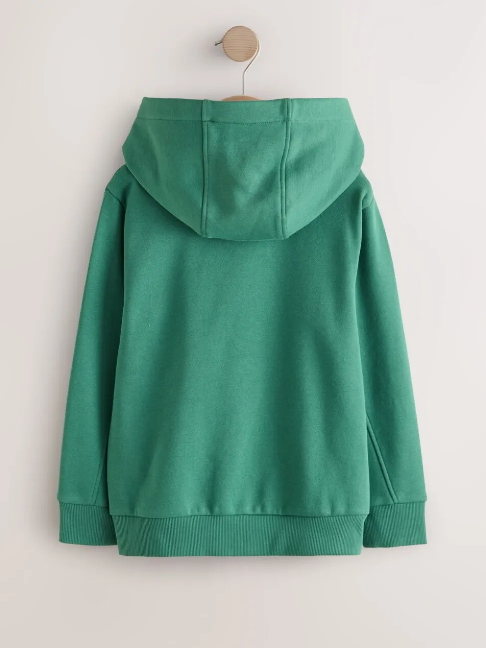 Groen - Hoodie met logo en ritssluiting (3-16jr)