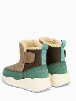 Groen - KIDLY by MORI Quilted Snow Boots