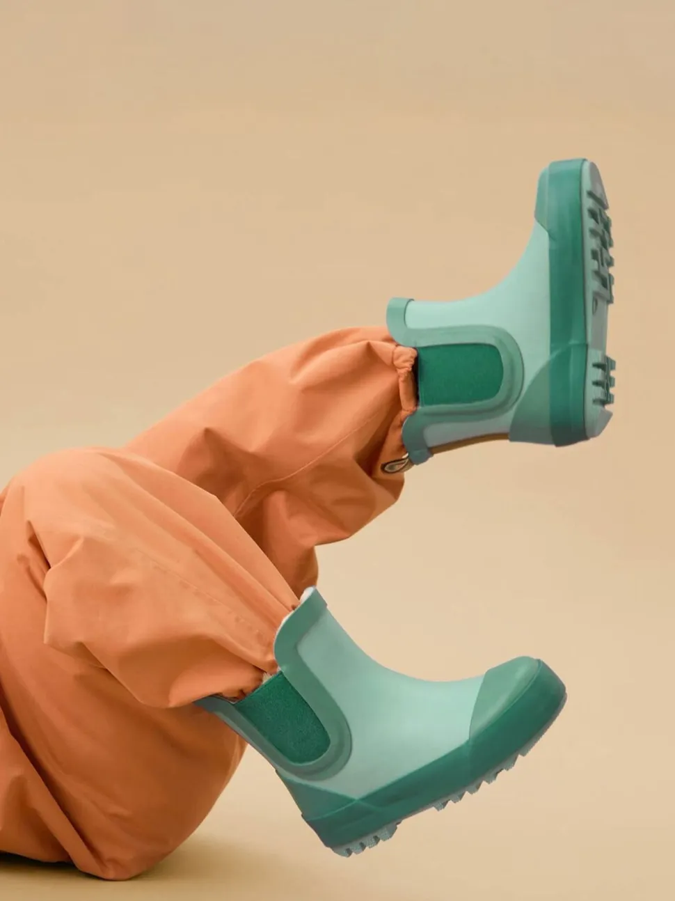 Groen - KIDLY by MORI Short Rain Boot