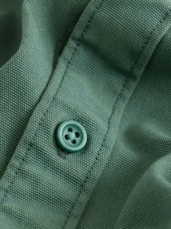 Groen - Long Sleeve Garment Dyed Oxford Shirt