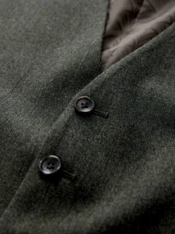 Groen - Merino Wool Blend Suit Waistcoat