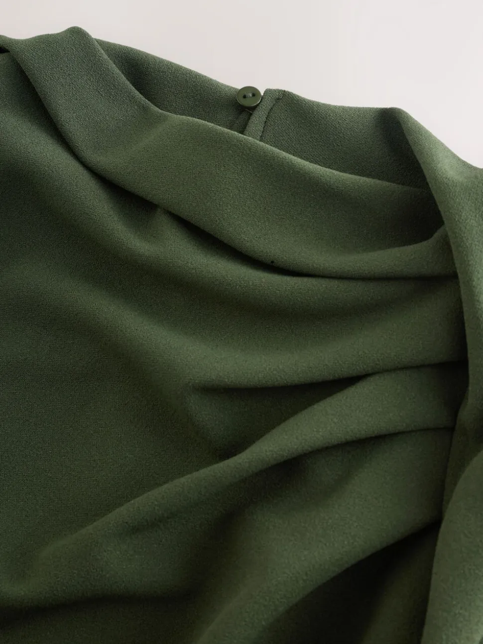 Groen - Occasion Cowl Neck Sleeveless Jersey Jumpsuit