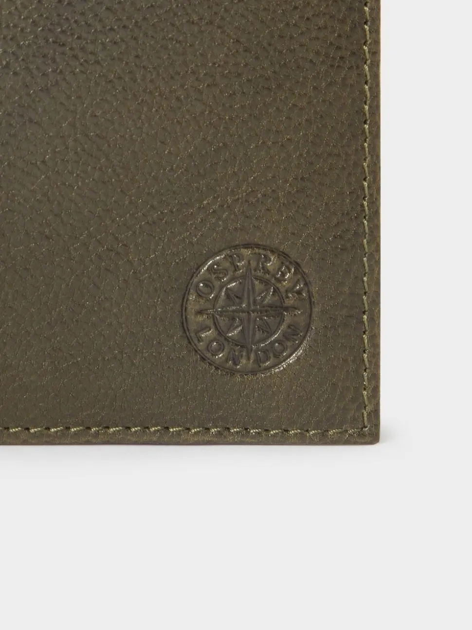 Groen - Osprey London The Compass leren muntenportemonnee
