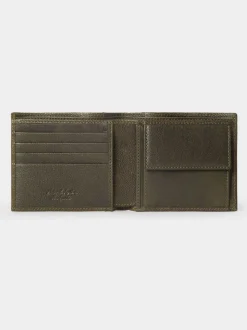 Groen - Osprey London The Compass leren muntenportemonnee