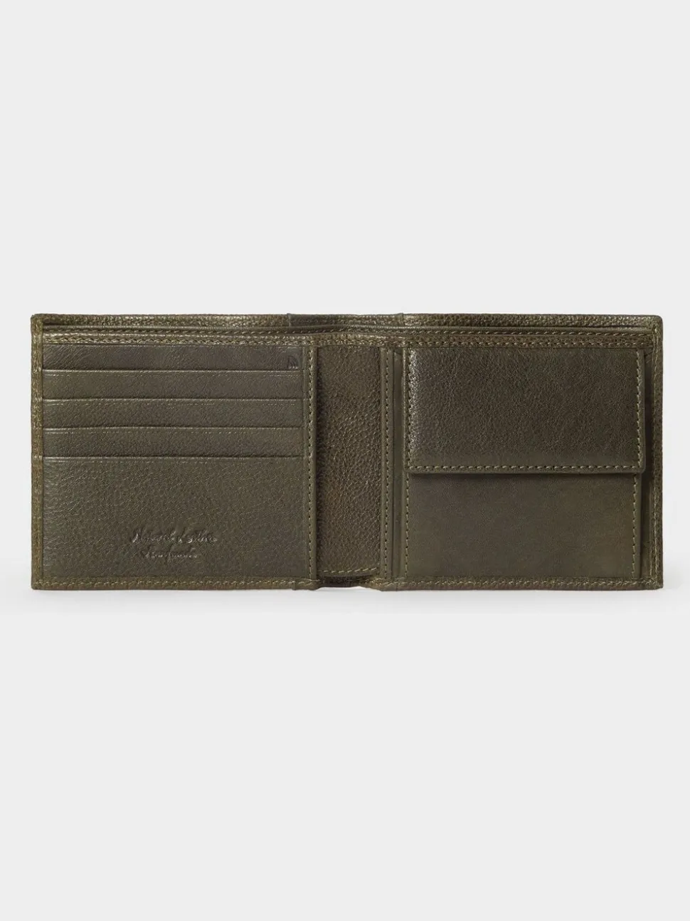 Groen - Osprey London The Compass leren muntenportemonnee