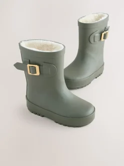 Groen - Regenlaarzen met gesp