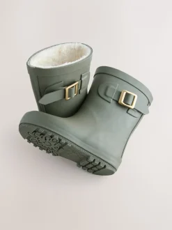 Groen - Regenlaarzen met gesp