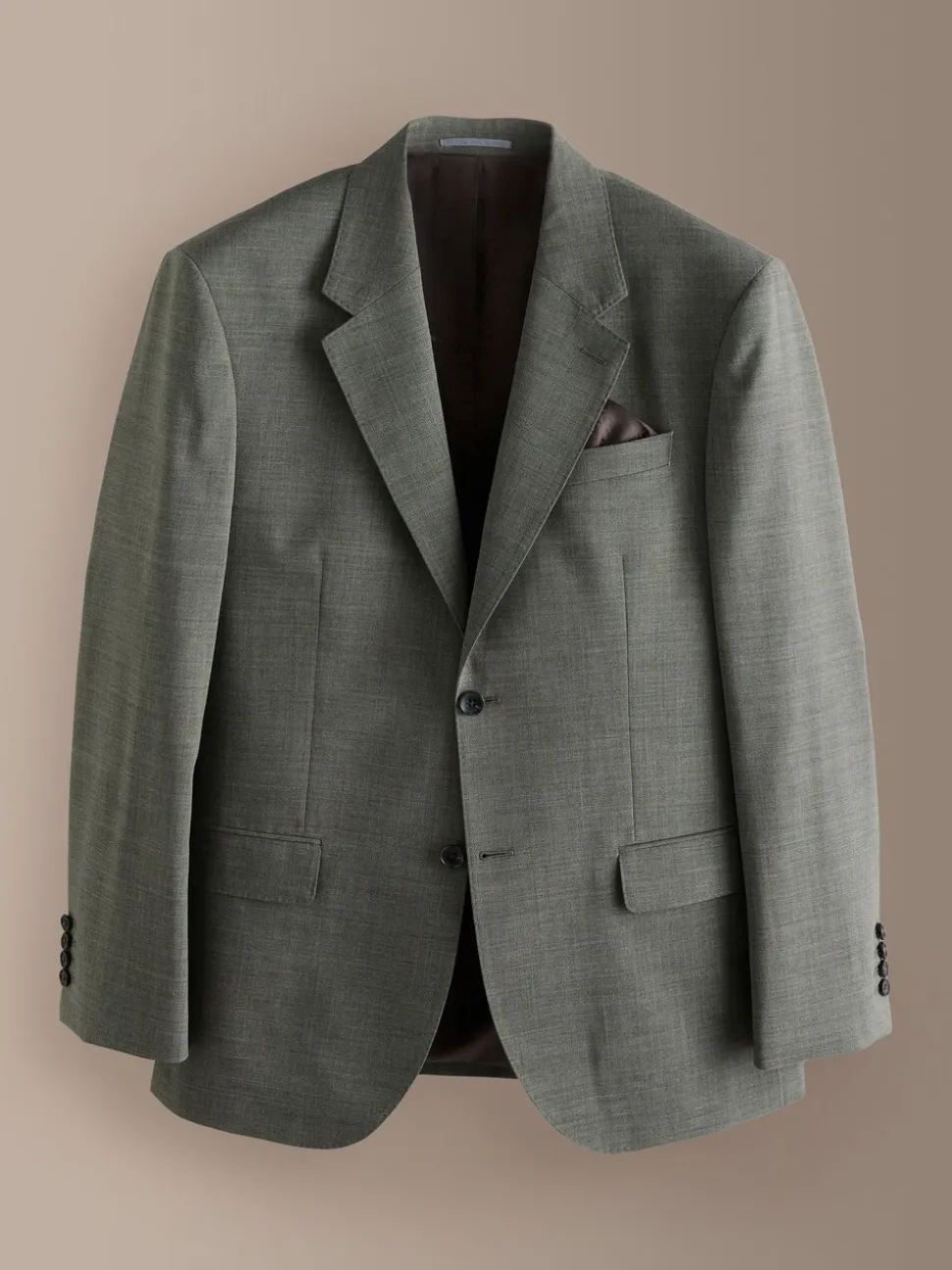 Groen - Regular Fit Signature Nova Fides 100% Italian Wool Suit Jacket