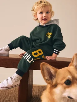 Groen - Set met hoodie en joggingbroek (3mnd -7jr)