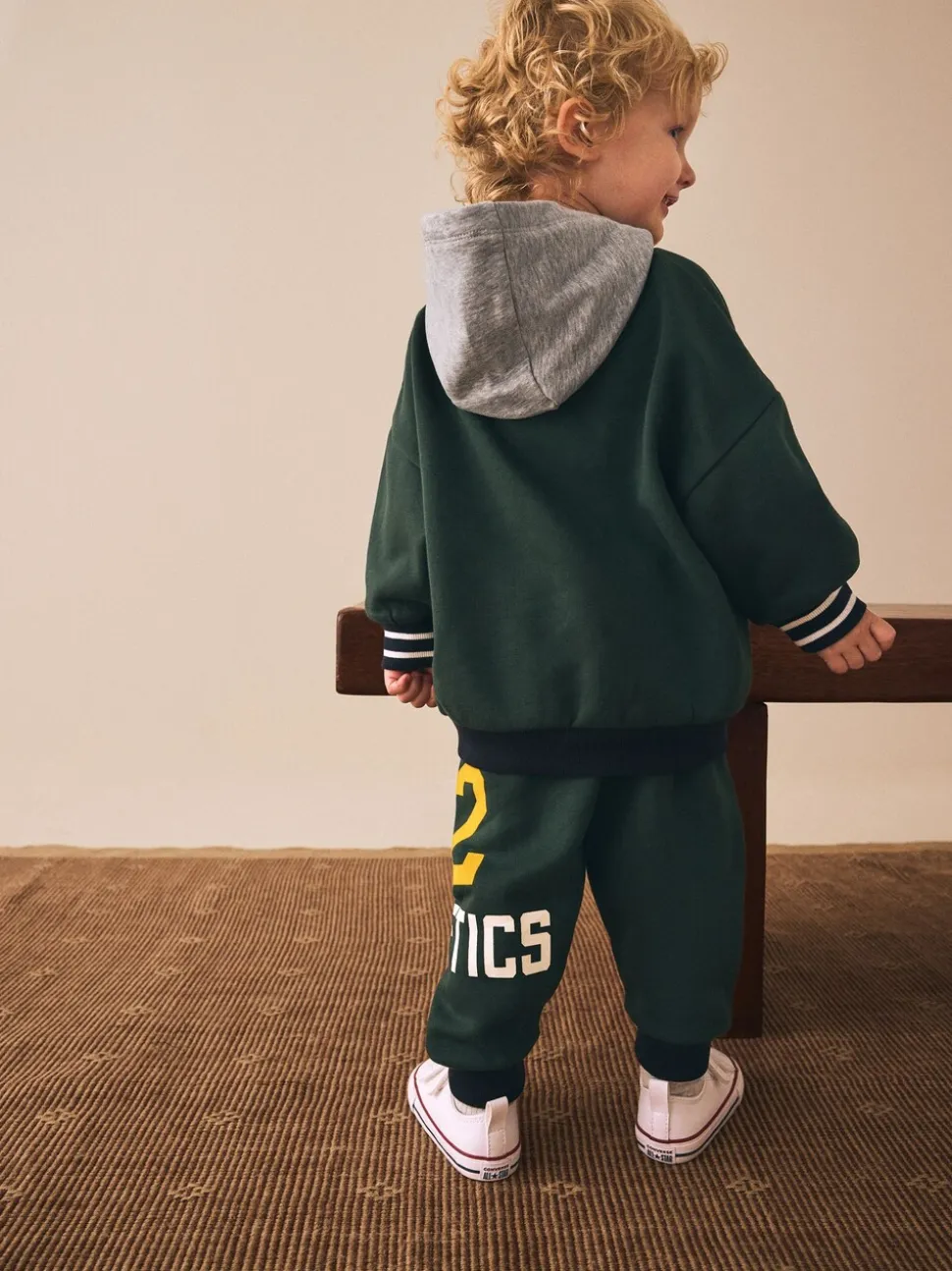 Groen - Set met hoodie en joggingbroek (3mnd -7jr)
