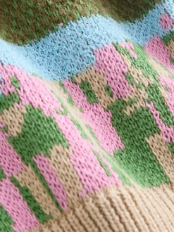 Groen - Sheep Farm Scene Cardigan (3-16yrs)
