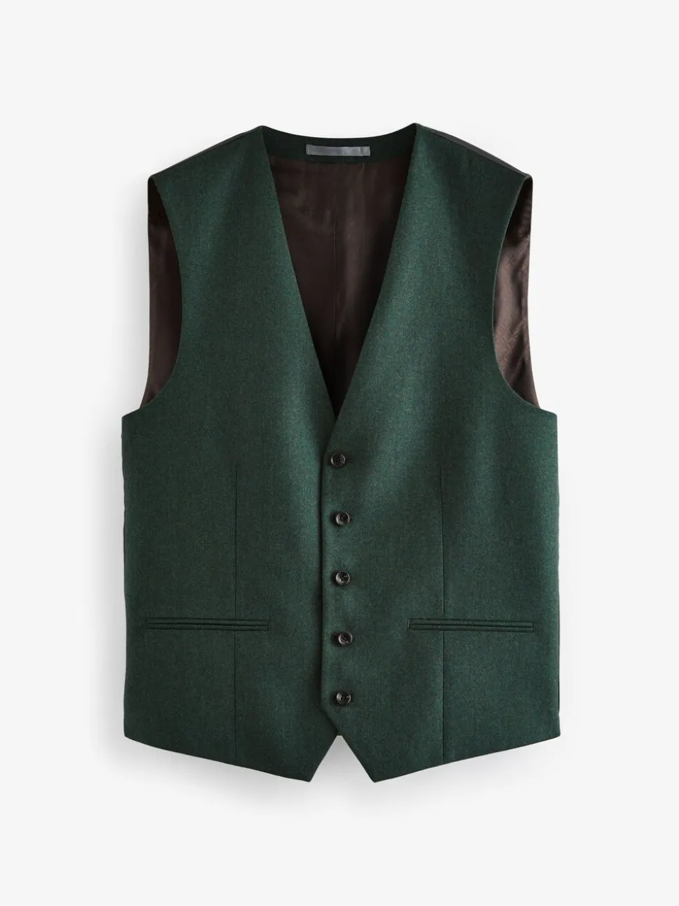 Groen - Signature Zignone flanellen gilet van Italiaanse wol-kasjmier blend