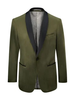 Groen - Skopes Paso Tailored Fit Velvet Jacket