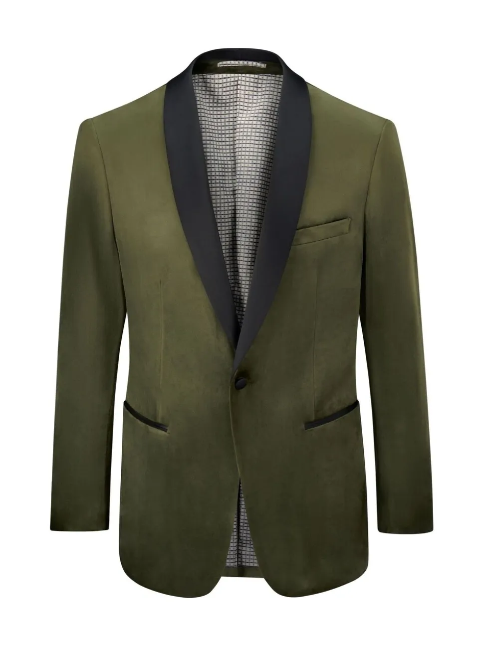 Groen - Skopes Paso Tailored Fit Velvet Jacket