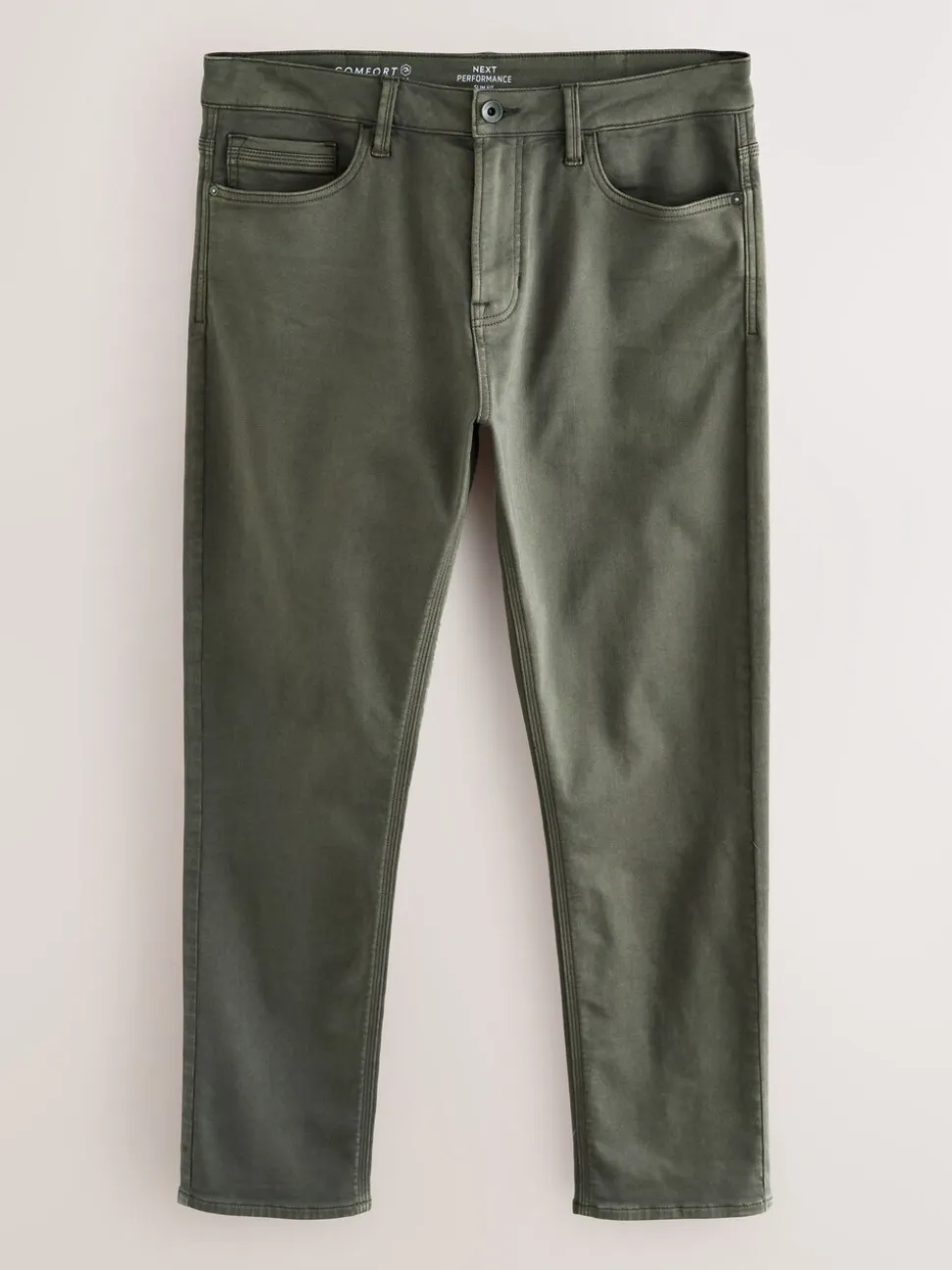 Groen - Slim Fit - Comfortabele stretchjeans