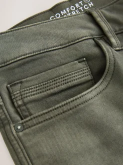 Groen - Slim Fit - Comfortabele stretchjeans